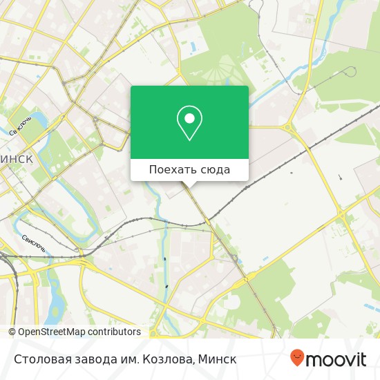 Карта Столовая завода им. Козлова