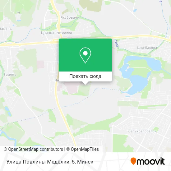 Карта Улица Павлины Медёлки, 5