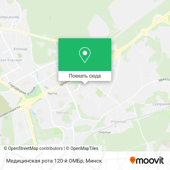 Карта Медицинская рота 120-й ОМБр