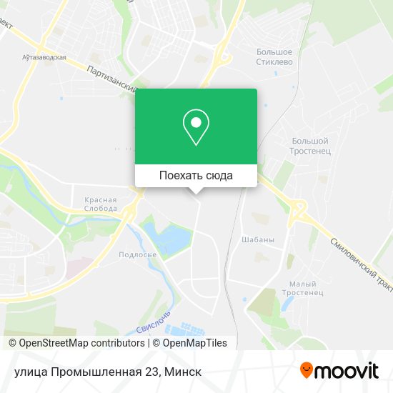 Карта улица Промышленная 23