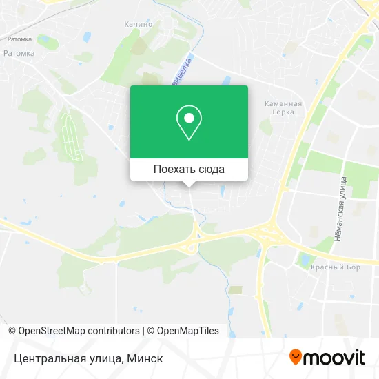 Карта Центральная улица