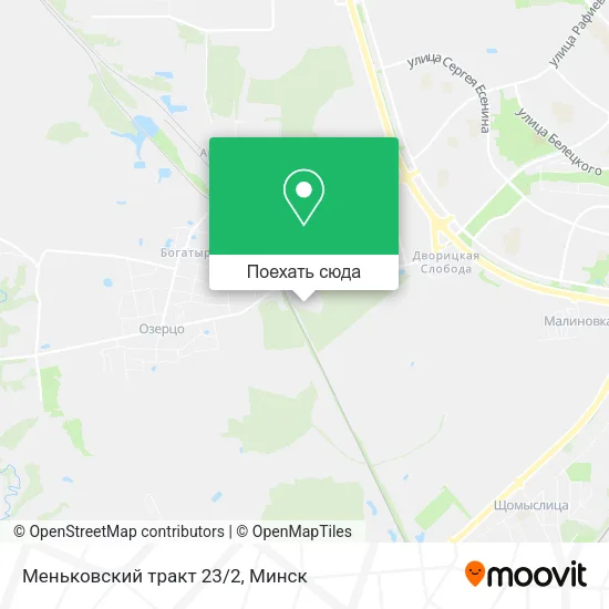 Карта Меньковский тракт 23/2