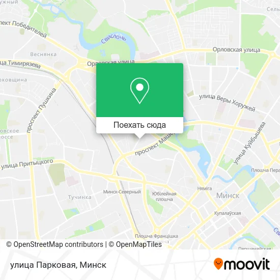 Карта улица Парковая