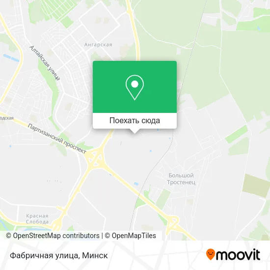 Карта Фабричная улица