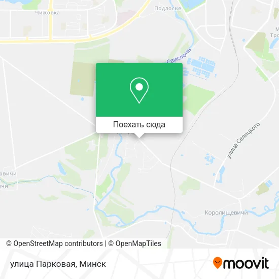 Карта улица Парковая