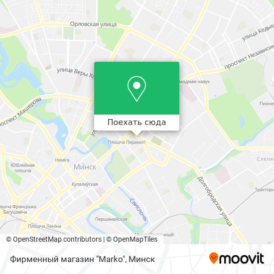 Карта Фирменный магазин "Marko"