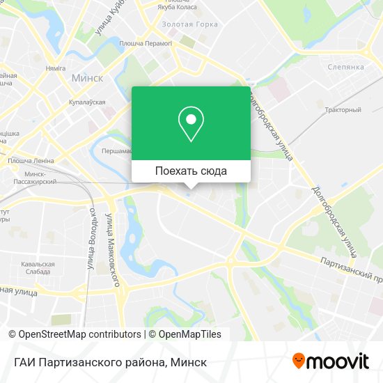 Карта ГАИ Партизанского района
