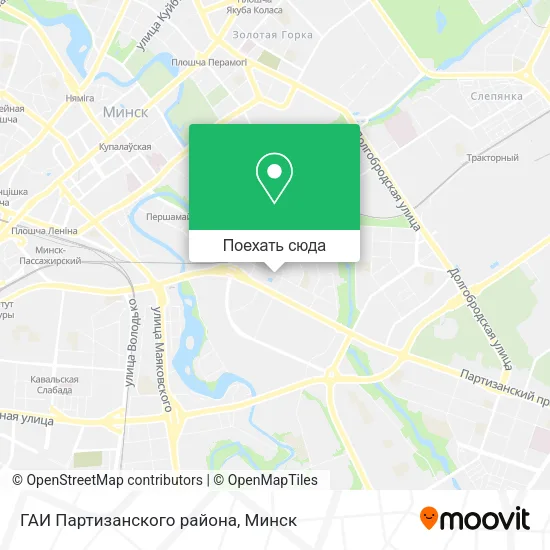 Карта ГАИ Партизанского района