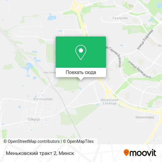 Карта Меньковский тракт 2