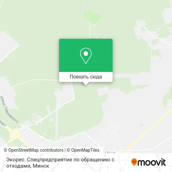 Карта Экорес. Спецпредприятие по обращению с отходами