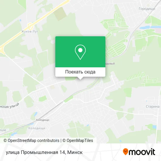 Карта улица Промышленная 14