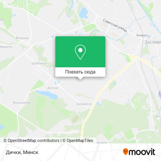 Карта Дички