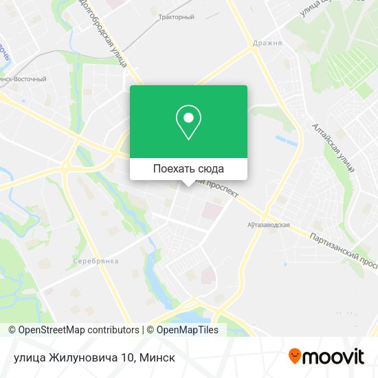 Карта улица Жилуновича 10