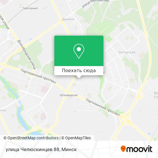 Карта улица Челюскинцев 88