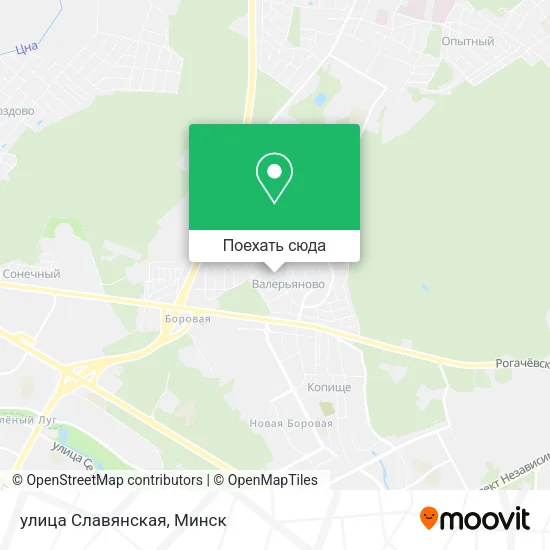 Карта улица Славянская