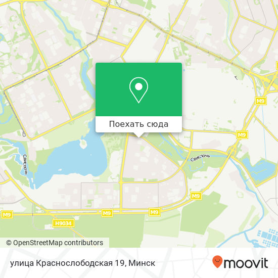 Карта улица Краснослободская 19