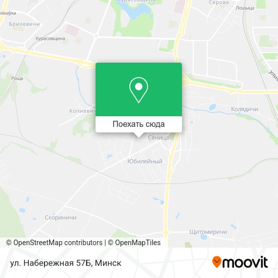 Карта ул. Набережная 57Б