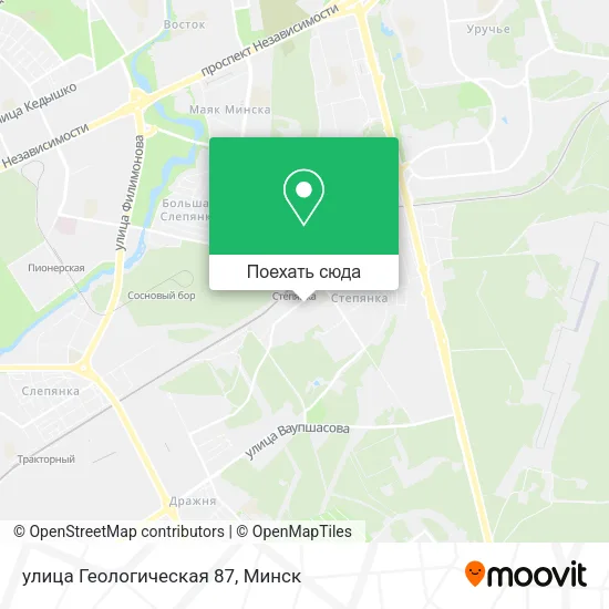 Карта улица Геологическая 87