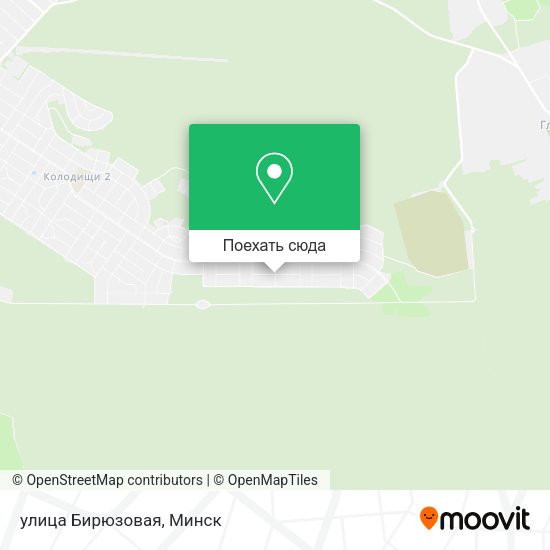 Карта улица Бирюзовая