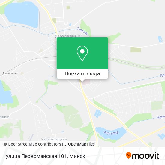 Карта улица Первомайская 101