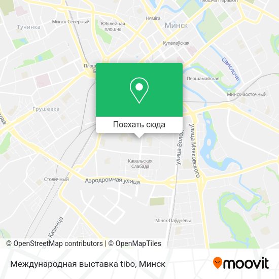 Карта Международная выставка tibo