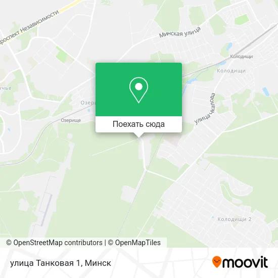 Карта улица Танковая 1
