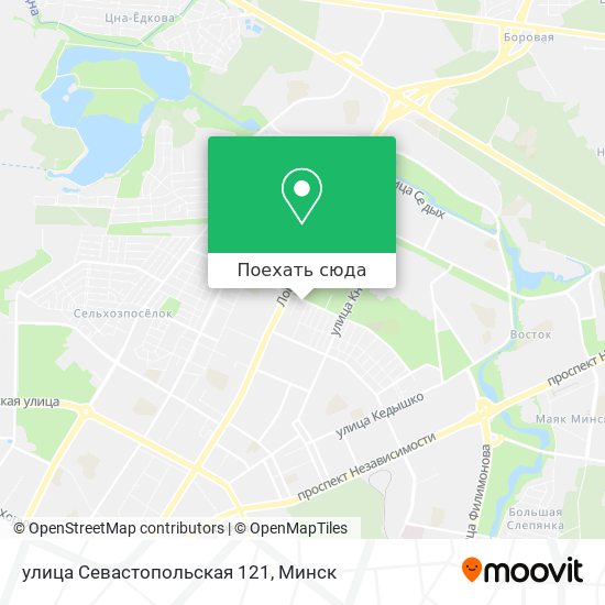 Карта улица Севастопольская 121
