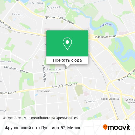 Карта Фрунзенский пр-т Пушкина, 52