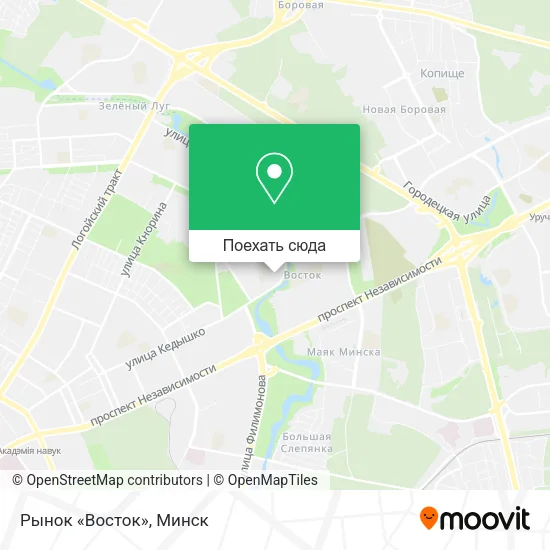 Карта Рынок «Восток»