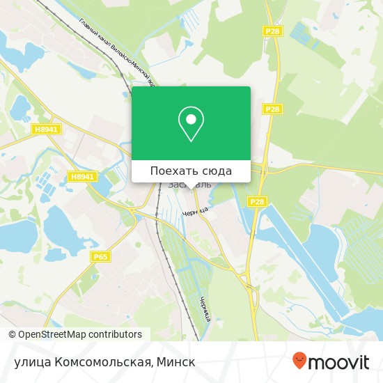 Карта улица Комсомольская