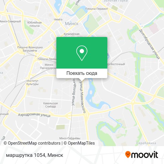 Карта маршрутка 1054