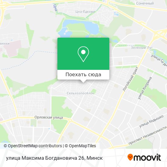 Карта улица Максима Богдановича 26