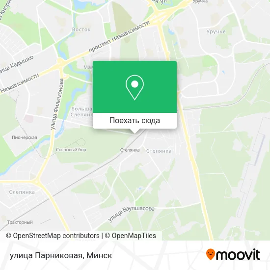 Карта улица Парниковая