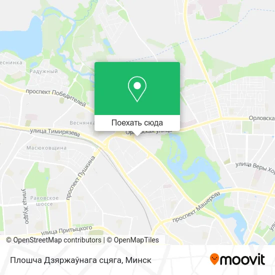 Карта Плошча Дзяржаўнага сцяга