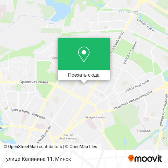 Карта улица Калинина 11