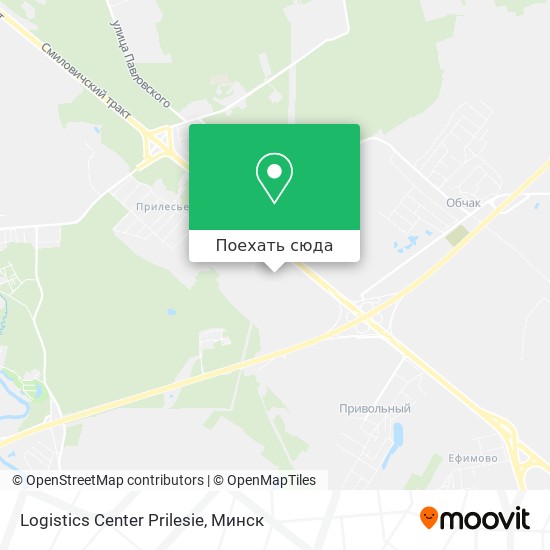 Карта Logistics Center Prilesie