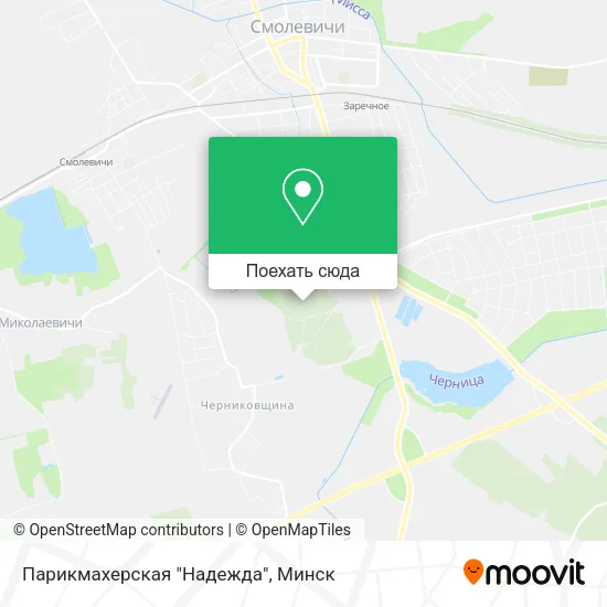 Карта Парикмахерская "Надежда"