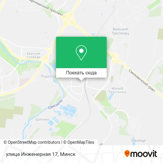 Карта улица Инженерная 17