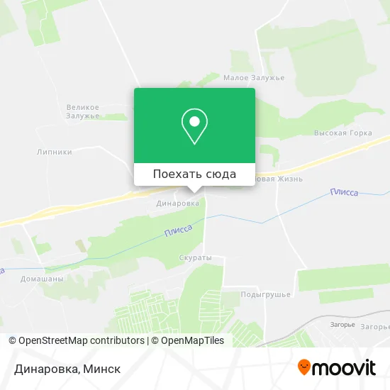 Карта Динаровка