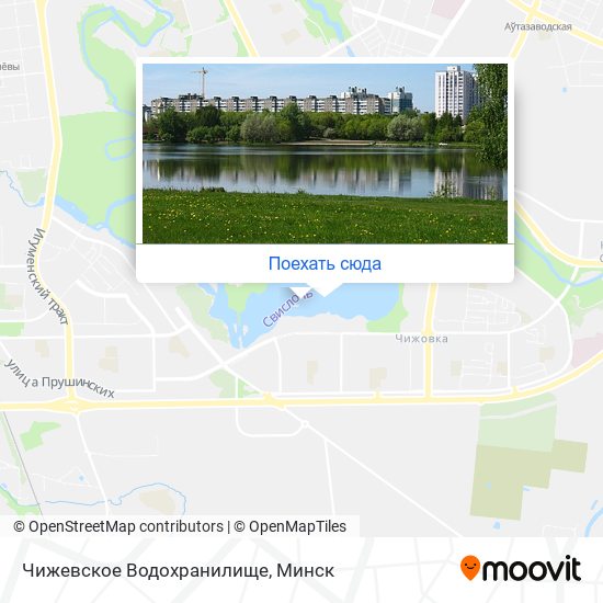 Карта Чижевское Водохранилище