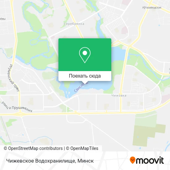 Карта Чижевское Водохранилище