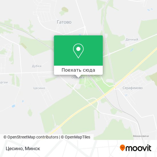 Карта Цесино
