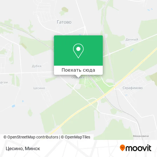 Карта Цесино