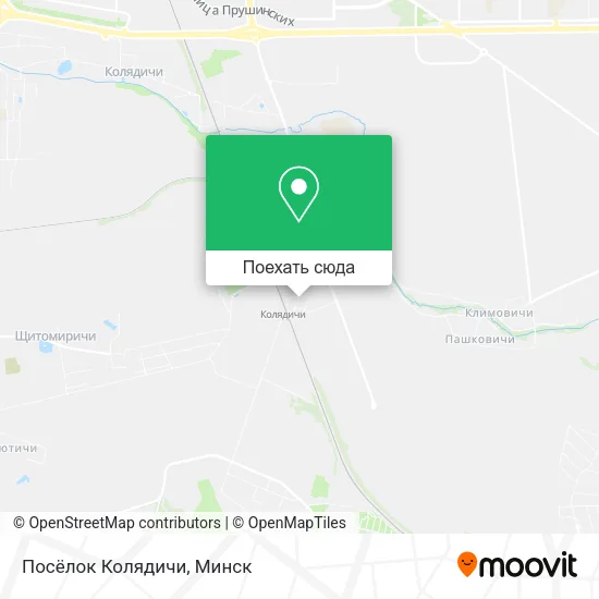 Карта Посёлок Колядичи