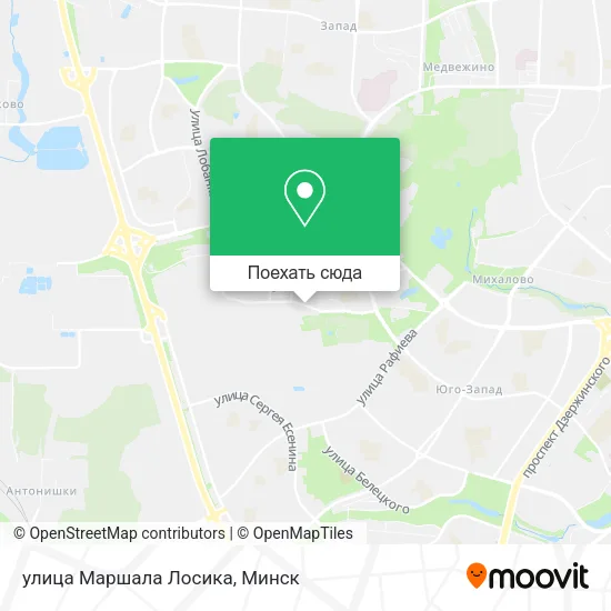 Карта улица Маршала Лосика