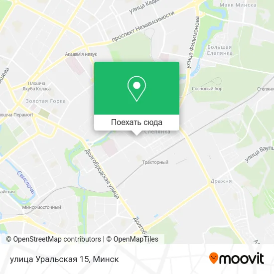 Карта улица Уральская 15