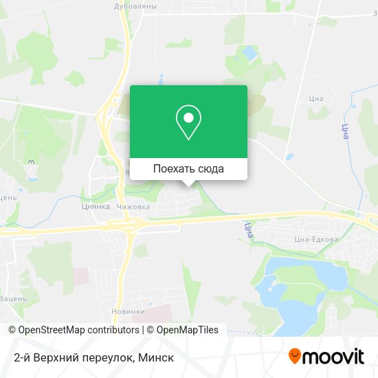 Карта 2-й Верхний переулок