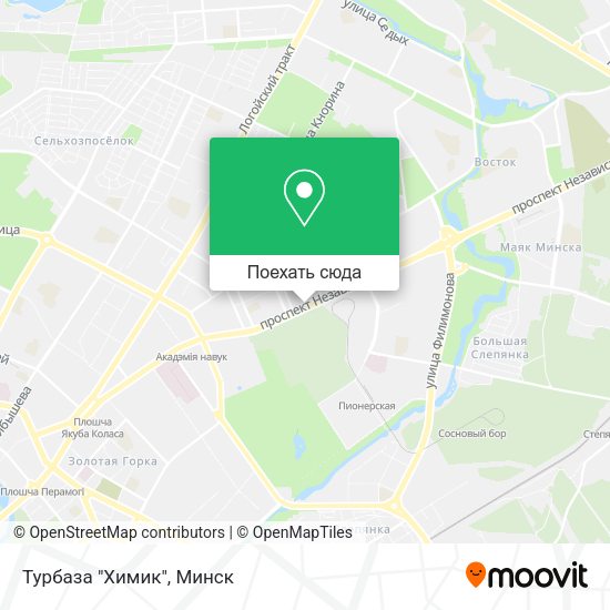 Карта Турбаза "Химик"