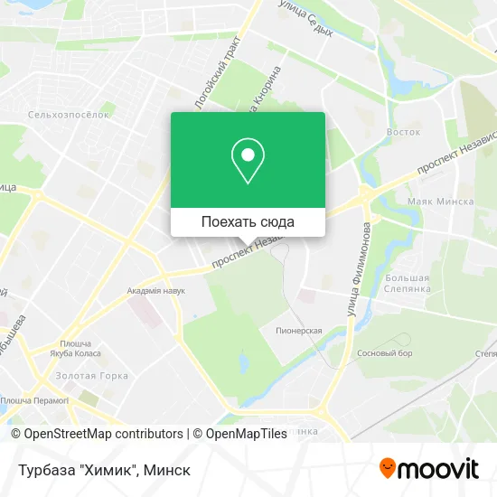 Карта Турбаза "Химик"