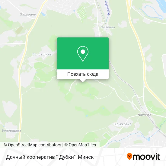 Карта Дачный кооператив " Дубки"